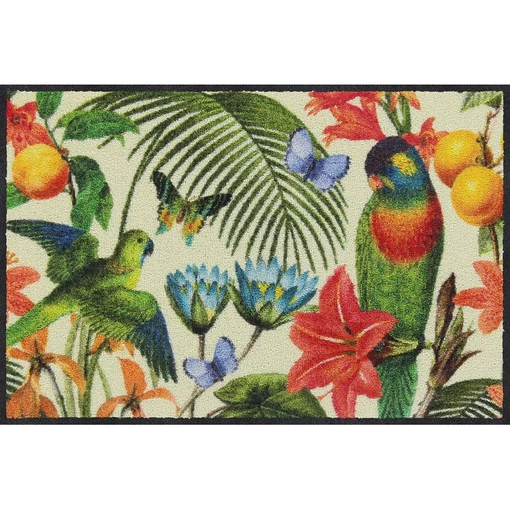 Salonloewe Fußmatte Salonloewe JARDIN MAJORELLE Fußmatte Wohnmatte 50 x 75 cm, Rechteckig, Höhe: 7 mm, In- und Outdoor, waschbar bei 40° Grad und trocknergeeignet – Bild 3