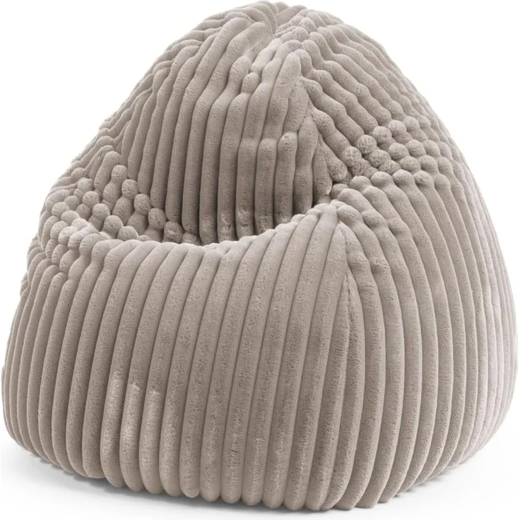 Sitting Point Sitzsack Raya Fellimitat XXL ca. 300L Taupe – Bild 1