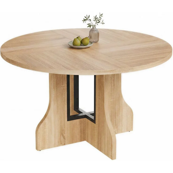Mondeer Esstisch Rundtisch, 120 cm, Esszimmertisch Küchentisch, 4–6 Personen – Bild 3