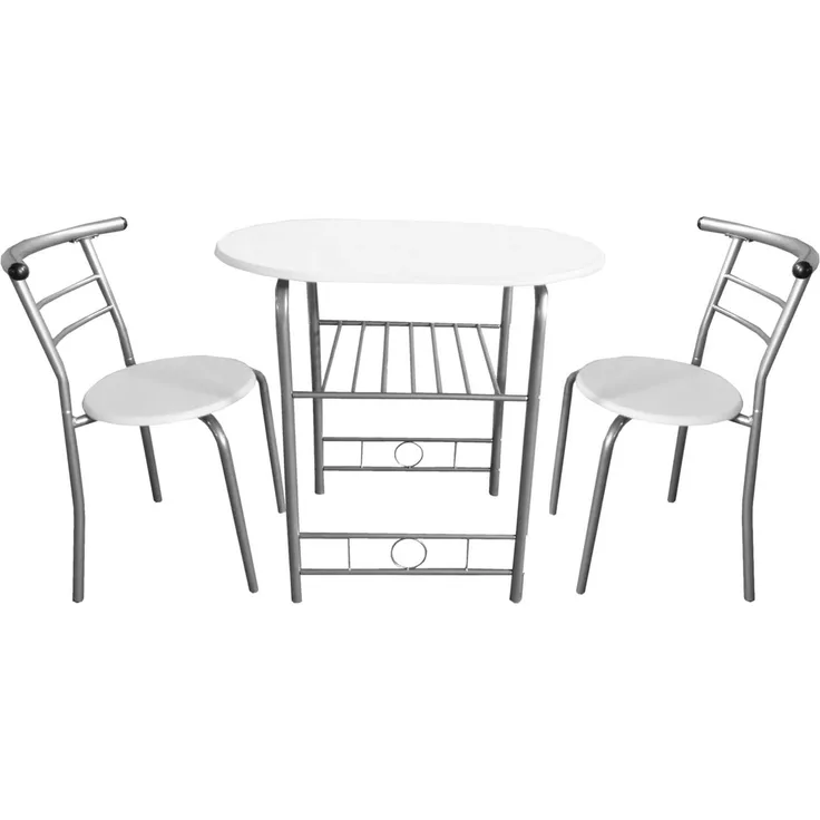 HTI-Line Küchentisch Tischgruppe Merit (Set, 3-St, 1 Tisch, 2 Stühle), Essgruppe 1 Tisch 2 Stühle