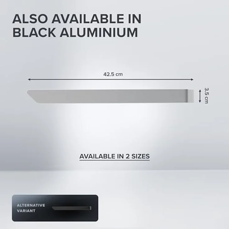 ovimar Handtuchstange Stevns, aus Aluminium in Silber zur Zum Kleben – Bild 4