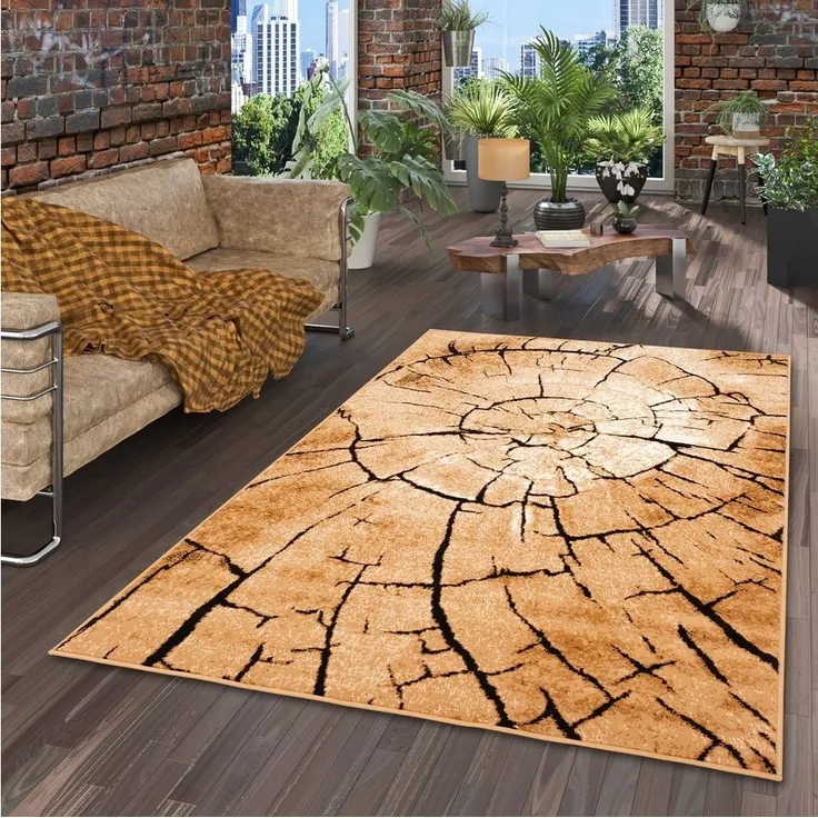 Pergamon Designteppich Designer Teppich Samba Modern Nature, Rechteckig, Höhe: 6 mm