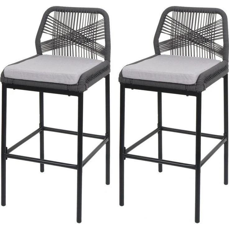 MCW Barhocker MCW-O21-M (2 St), Inkl. Sitzkissen, Stoffqualität 180 g/m, Verstellbare Fußbodenschoner – Bild 5