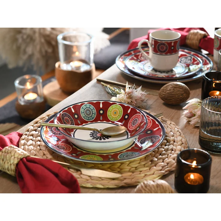 Sumaya Red, Tellerset 18-tlg (mo) – Bild 4