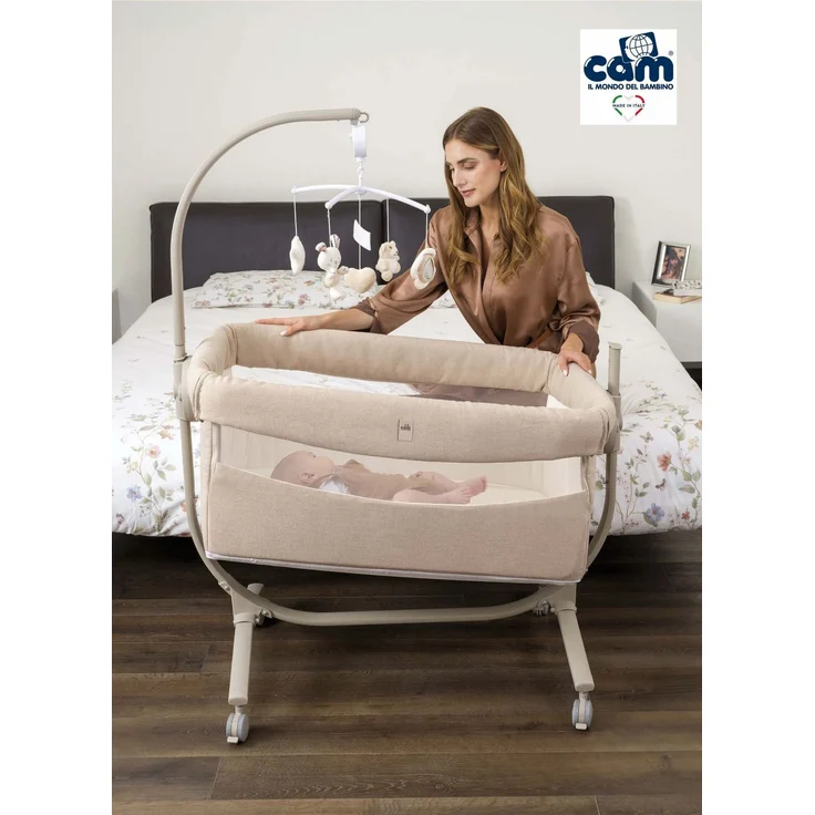 Baby Beistellbett Cullami | Mehr Farben verfügbar | inkl. Wippfunktion | 8-fach höhenverstellbar – Bild 7