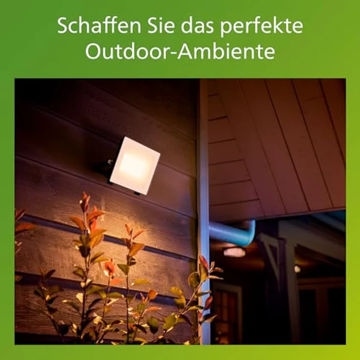 Philips Lois ultraeffizienter Flutlichtstrahler für den Außenbereich, exkl. Bewegungssensor, 14 Watt, 3000K weißes Licht, Anthrazit – Bild 6