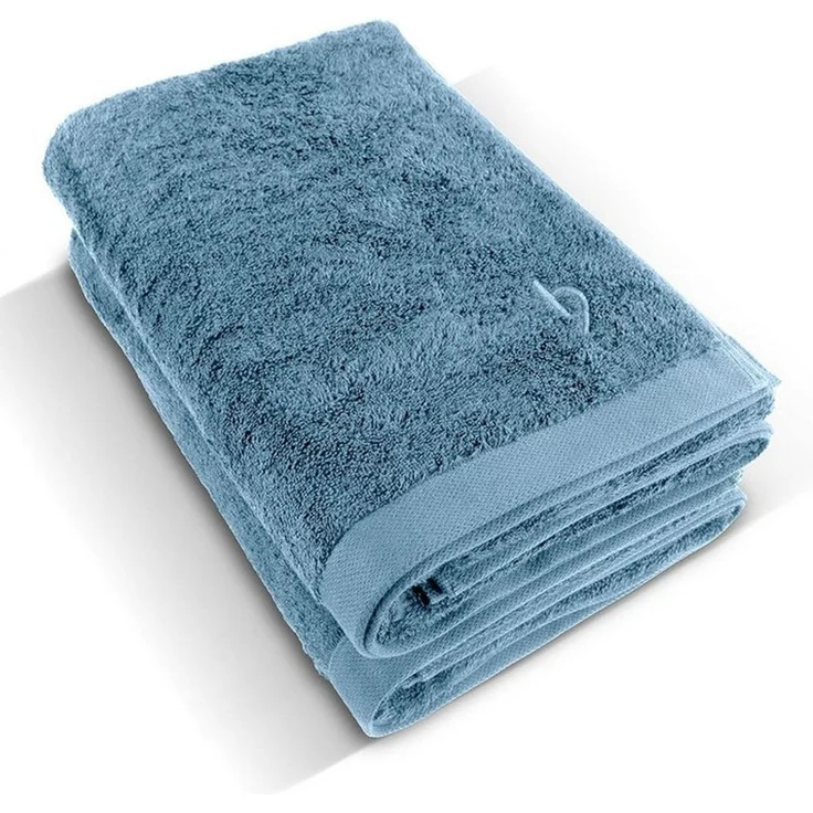 herzbach home Duschtücher Pura 70x140 cm, (2-St), 550g/m², Premium-Qualität, 100% Baumwolle, einfarbig – Bild 1