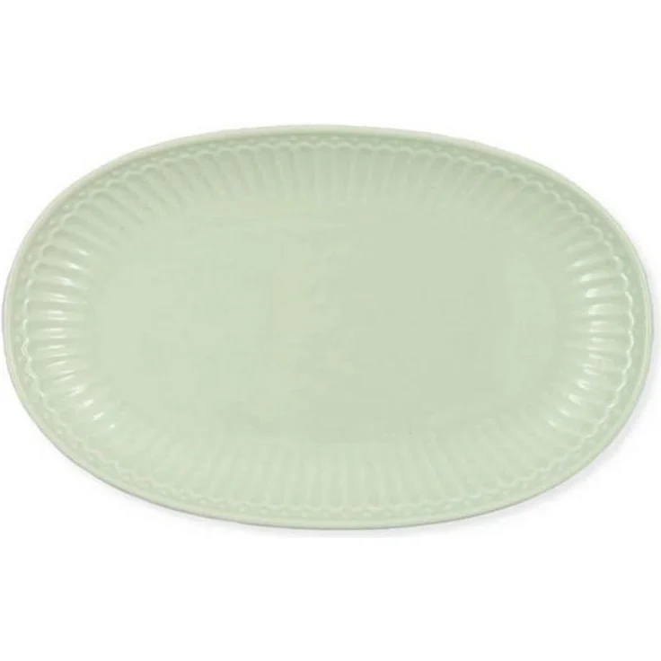 Greengate Servierplatte Plätzchenteller Alice Oval Pale Green (23cm) – Bild 3