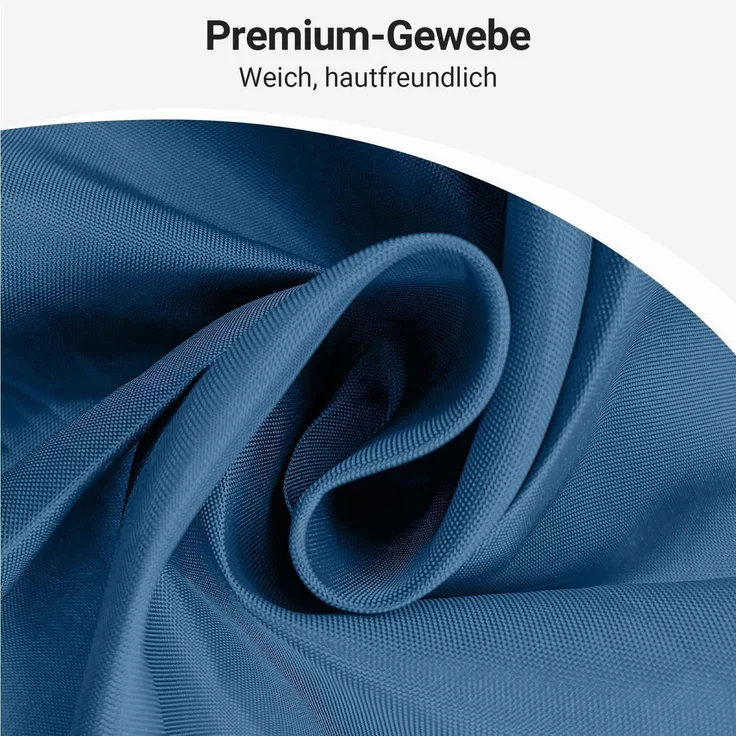 Duschvorhang Polyester Wasserabweisend Dunkelblau 180 x 180 cm – Bild 4