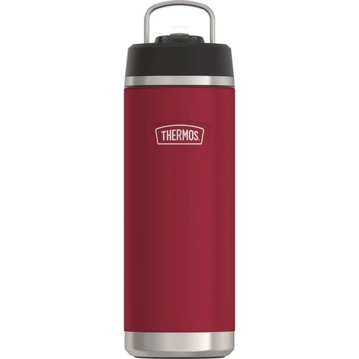 THERMOS Isolierflasche ICON WATER BOTTLE, Edelstahlkörper, spülmaschinenfest, 0,71l, 12h kalt, schappsicher mit einklappbarem Flip-Strohalm – Bild 4