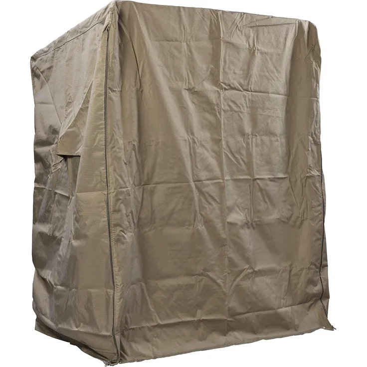 intergrill Strandkorbschutzhülle Deluxe 160 x 130 x 100 cm Universell 600D Schutzhaube Atmungsaktiv Anthrazit Winterfest UV beständig