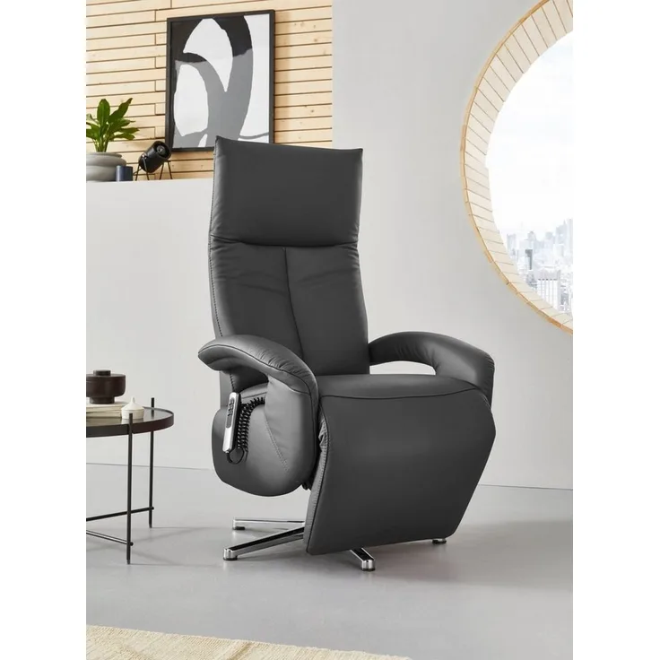 sit&more TV-Sessel Tycoon mit Kopfteilverstellung und 360° Drehfunktion, wahlweise manuell oder elektrischer Funktion, auch mit Akku (kabellos)