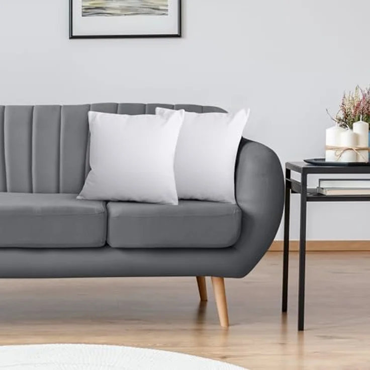 Utopia Bedding 2er Set Kissenfüllung 55x55 cm, Innenkissen Füllkissen Kopfkissen Sofakissen (Weiß) – Bild 7