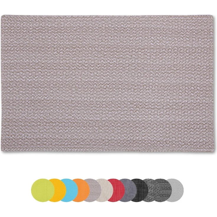 4er Set Tischset Platzset Tischmatte Platzdeckchen ca. 30x45 cm Auswahl: geflochten - beige – Bild 1