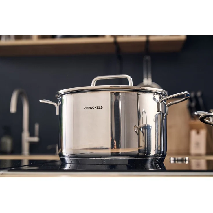 HENCKELS by ZWILLING Topf-Set Fall, Edelstahl (Set, 11-tlg), Hochwertiger Edelstahl, Induktionsgeeignet, Glasdeckel – Bild 2