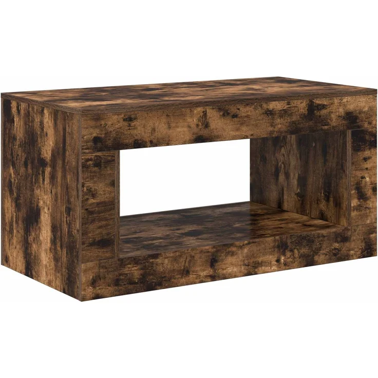 vidaXL Couchtisch Geräucherte Eiche 99.5 x 50 x 50 cm Holzwerkstoff 899907 – Bild 2
