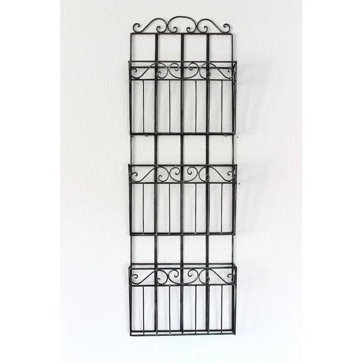 Wandregal Zeitungsständer 09911 Magazinhalter 101cm Küchenregal Zeitungshalter – Bild 6