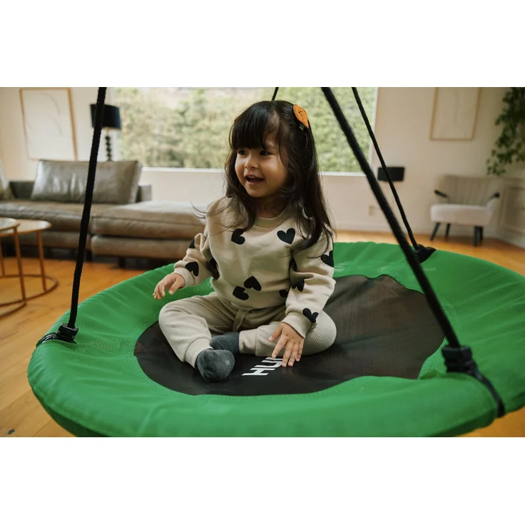 HUDORA höhenverstellbare Nestschaukel, 90-110 cm, Grün – Bild 6