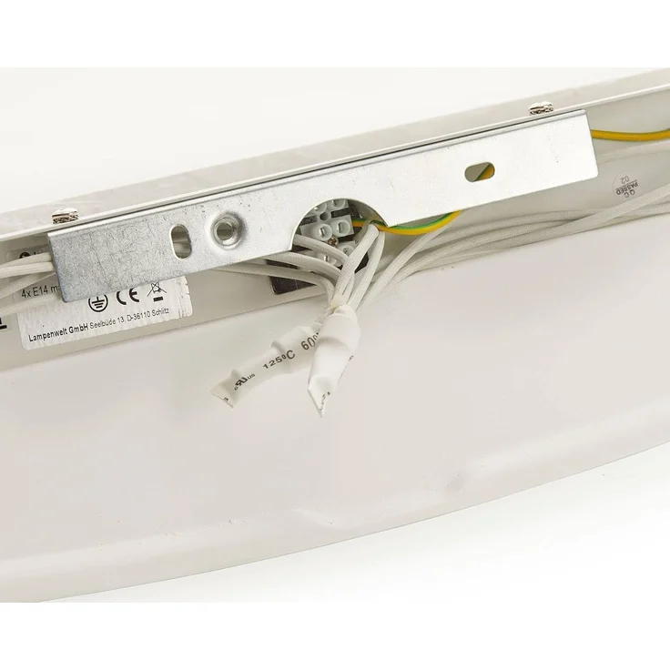 Lindby Wandleuchte Tommi, Gips Weiß IP20, 4 x 25 W – Bild 6