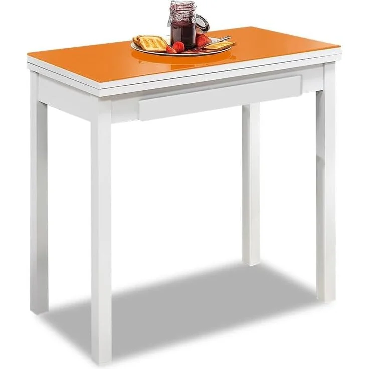 ASTIMESA MLBNA Küchentisch, Metall, Orange, 80x40 cm – Bild 1