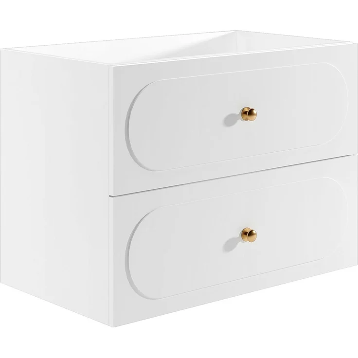Vente-unique - Badezimmermöbel hängend - Weiß - 80 cm - SATOBAL – Bild 4