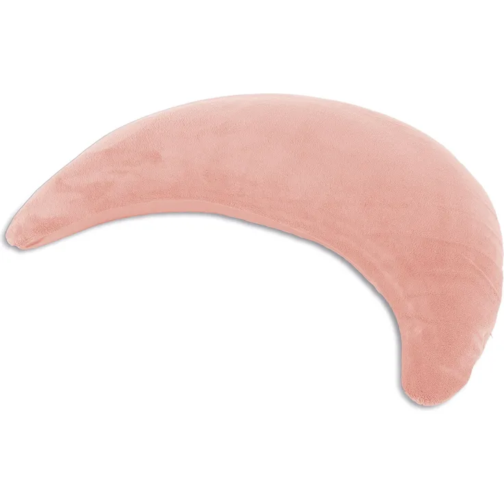 Theraline Plüschmond Mondkissen Stillkissen 140x27 cm Puderrosa