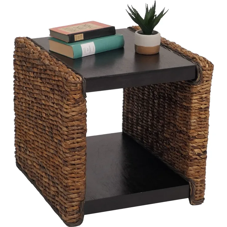 Beistelltisch Nachttisch Sitzhocker Lucca Rattan ~ Bananengeflecht