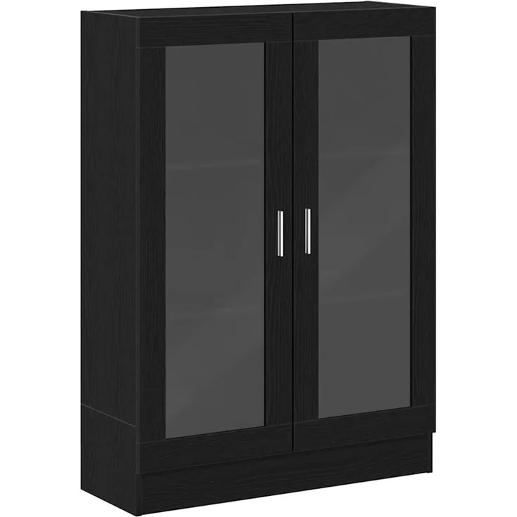 vidaXL Bücherschrank Schwarz Eichen-Optik 82,5x30,5x115 cm 862021