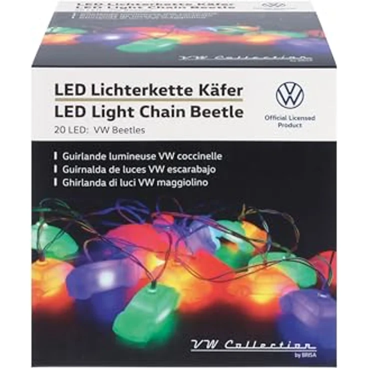 BRISA VW Collection - Stylishe Ambiente Volkswagen Käfer Batterie Lichter-Kette für viele Events (für Innen/3m/20 x LED/USB-C) – Bild 4
