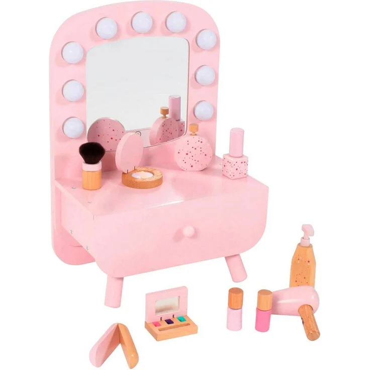 Bayer Chic 2000 Tabletop Schminktisch rosa mit Zubehör – Bild 1