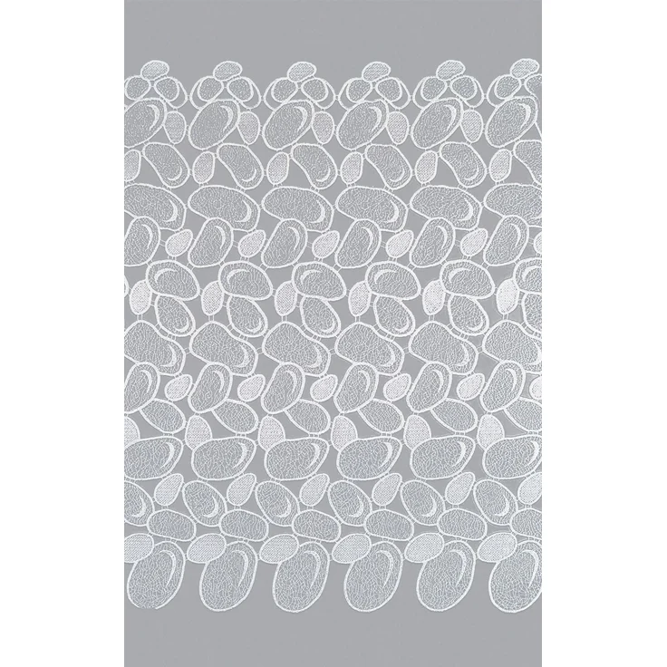 Scheibengardine Plauener Spitze - Kieselsteine (Bx H) 72cm * 60cm weiß – Bild 3