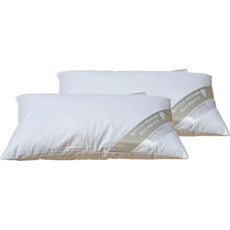2 Stück Betten Hofmann Lendenkissen 25x40 Nackenkissen Kuschelkissen Flugzeugkissen 30% Daunen 100 g – Bild 2