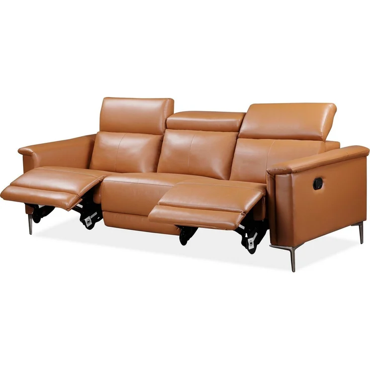Places of Style 3-Sitzer Lund, mit manueller und elektrischer Relaxfunktion, in 2 Sitzen (links u. rechts), USB, Echtleder, Kunstleder, Webstoff – Bild 3