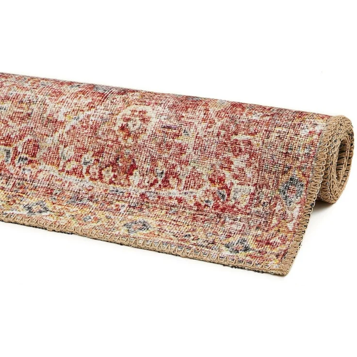 LUXOR living Teppich Lago, rechteckig, Höhe: 6 mm, faltbarer Teppich, modernes Design, waschbar, In- und Outdoor geeignet, Rot, 160x230 cm – Bild 2