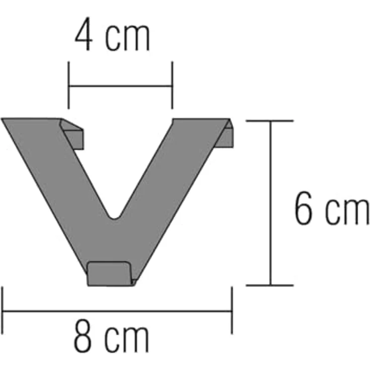 Gardinia V-Dekohaken Edelstahl – Bild 6