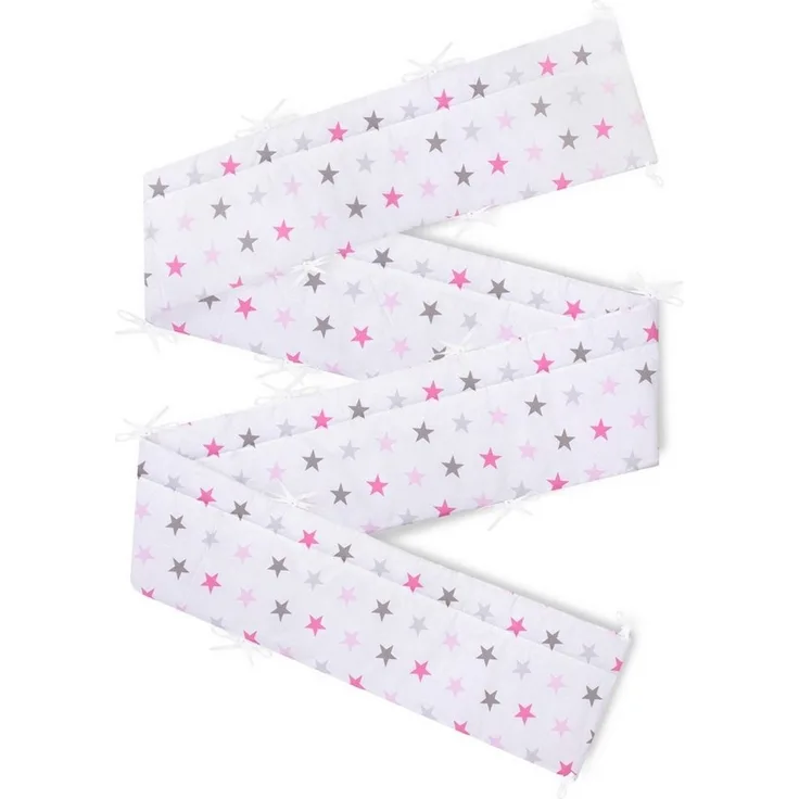 Amilian Bettnestchen Bettumrandung 420x30 cm für Babybett 140 x 70 cm geeignet (rundherum), (Nestchen, Kantenschutz), Bettausstattung