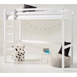 Hoppekids Hochbett ECO Dream 90x200 Massiv, umbaubar zum Einzelbett