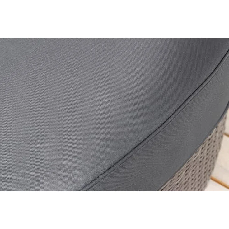 riess-ambiente Sonneninsel PLAYA LIVING 165cm grau / anthrazit · Polyrattan · Aluminium, Einzelartikel 1 Teile, Gartenlounge · einfahrbares Fußteil · klappbares Dach · mit Kissen – Bild 7