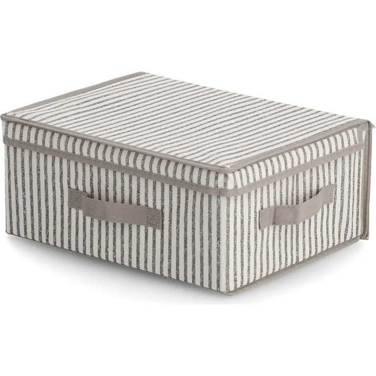 Zeller Present Aufbewahrungsbox Stripes, Vlies, beige