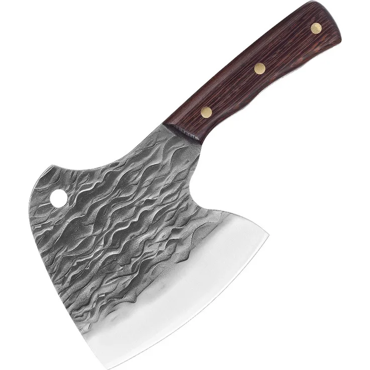 Schwer geschmiedetes Metzgermesser das etwas andere Hackbeil und Knochenmesser Kohlenstoffstahl