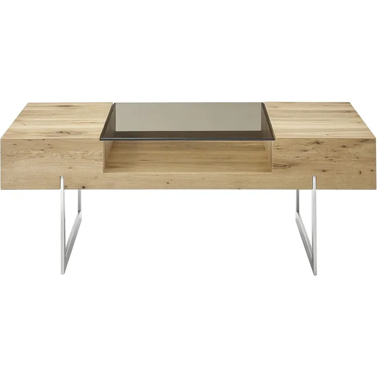 MCA 'Rewa' Couchtisch, Asteiche mit Glaseinsatz