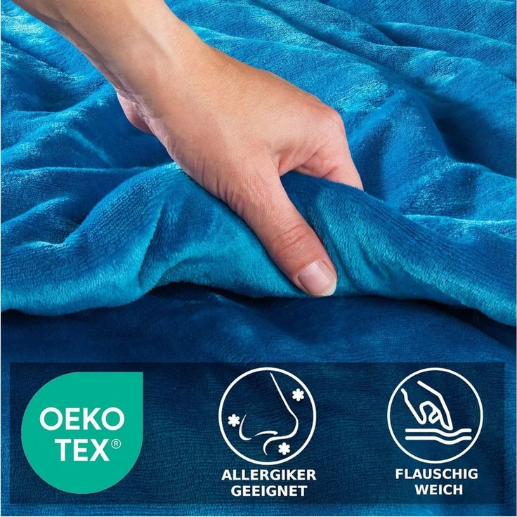 Malika Bettwäsche 200x200 + 2x 80x80 cm Cashmere Touch Bettwäsche, atmungsaktiv, Für Allergiker geeignet, pflegeleicht, angenehm weicher Stoff – Bild 4