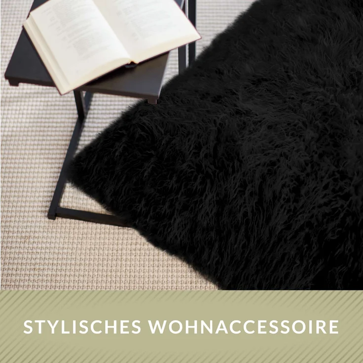 Green Bean® XXL-Sitzsack Fellotpik mit Füllmaterial (EPS Perlen - 380 Liter) - Indoor Maße ca 180 x 140 cm - Bean Bag - Schwarz – Bild 8