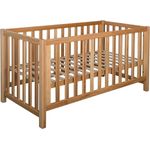 Bubema 'Nils' Babybett, umbaubar/ Sofa, Buche massiv, 60x120 cm, Natur