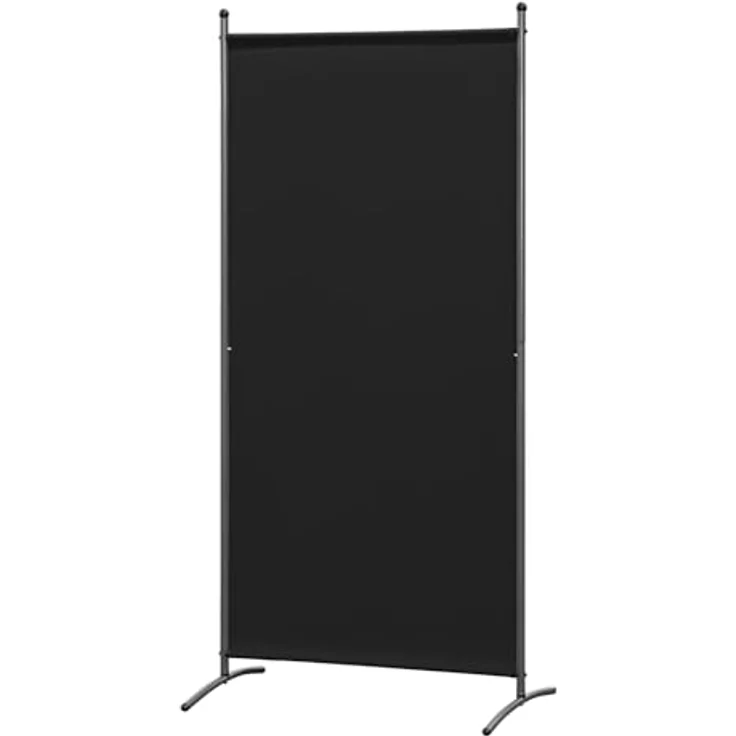 Angel Living Paravent Raumteiler-Paravent, 81x180 cm Sichtschutz aus Stahl & Polyester (1 St), Balkon-Trennwand in Schwarz – Bild 2