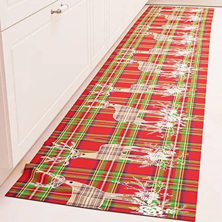 PETTI Artigiani Italiani - Tischdecke für Weihnachten, schmutzabweisend, rechteckig, für Weihnachten, Küche, Design Rentier, Beige X6 Sitzer (140x180 cm), 100% Made in Italy – Bild 7