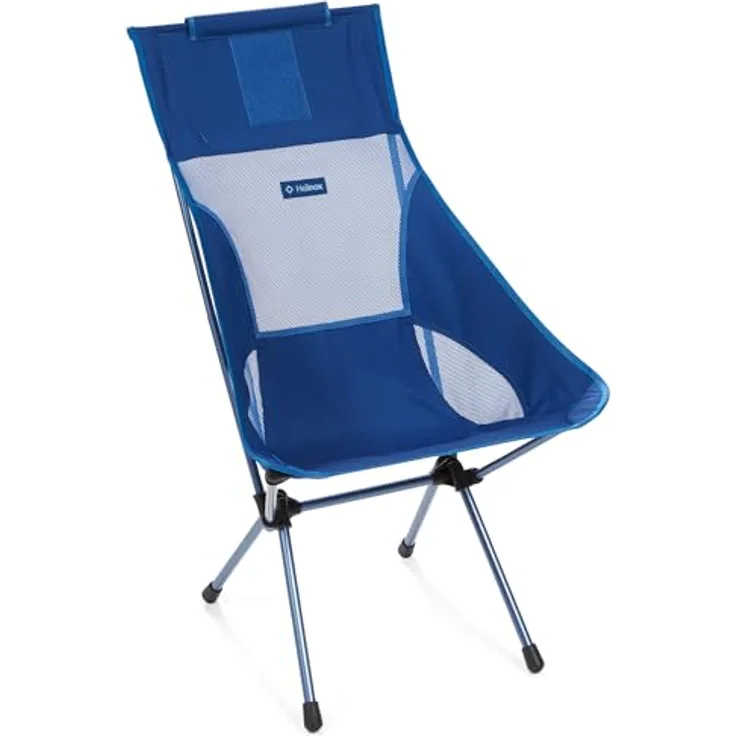 Helinox Sunset Chair | Mit seinem erweiterten Design ist Dieser Stuhl möglicherweise die ultimative Kombination aus Verstaubarkeit, Komfort und Unterstützung (Blue Block + Pockets)