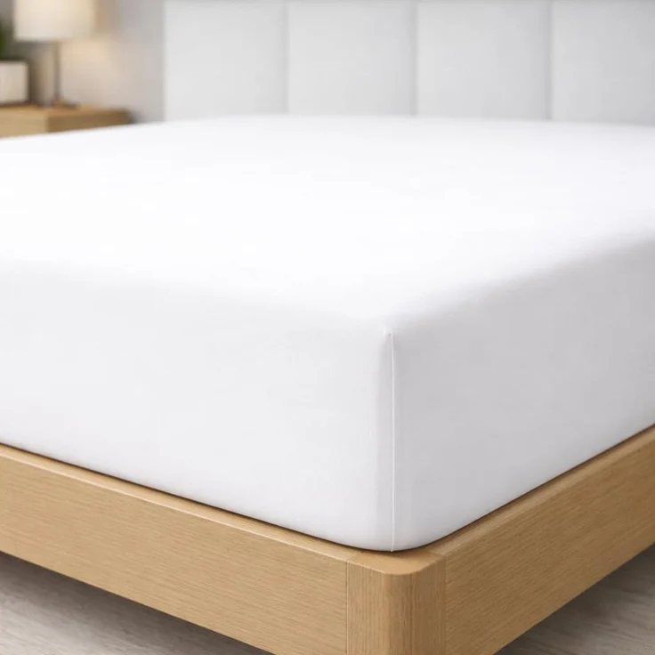 Degrees Home - Collection - Spannbettlaken – 100% Polyester, Hochwertige Mikrofaser, Rundum-Gummizug, Atmungsaktiv & Pflegeleicht, Oeko-Tex Standard -160 x 200 x 33 – Weiß