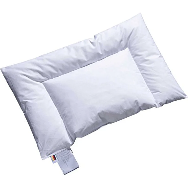 ARO Artländer 9370000 Aroli Baby-Flachkissen, weiße polnische Daune Klasse 1, 90% Daunen, waschbar 60°, Größe 40x60 cm – Bild 2