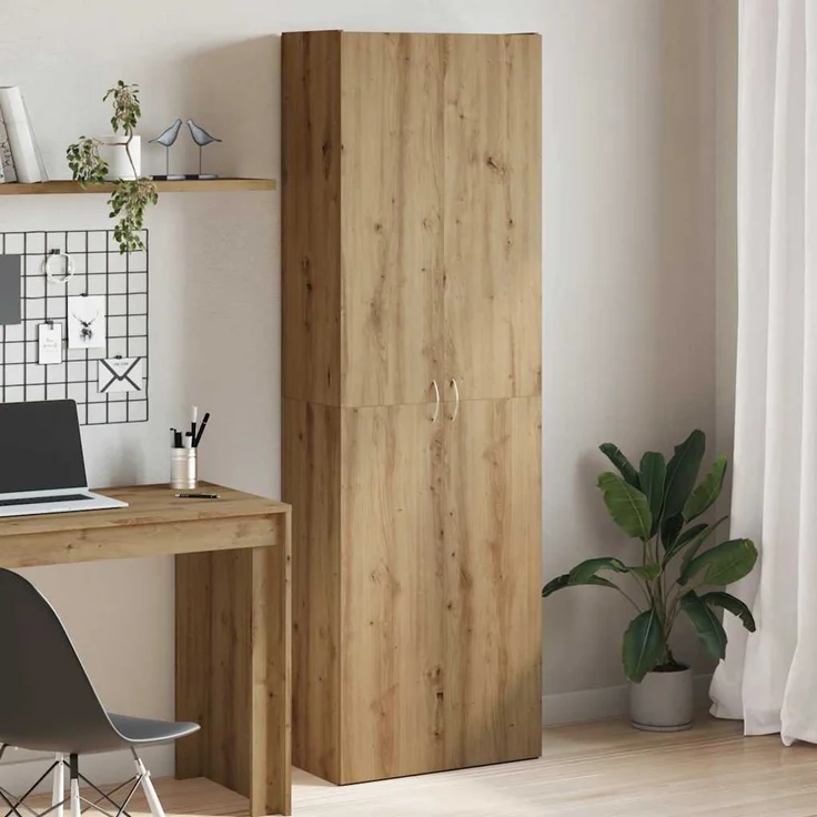 vidaXL Highboard Artisan-Eiche 60x32x190 cm Holzwerkstoff 3318715 – Bild 1